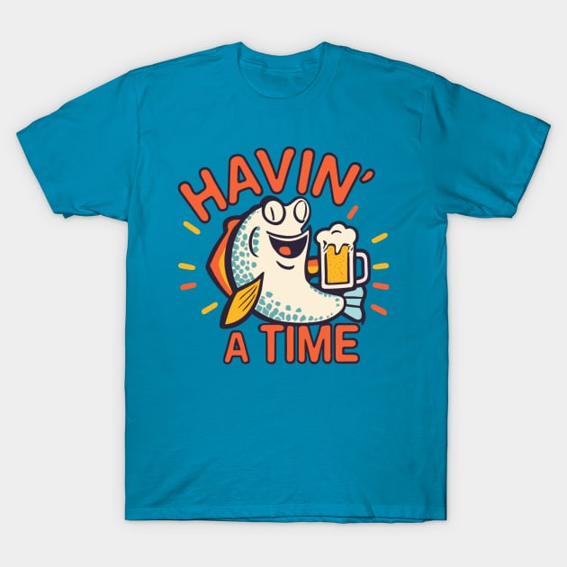 HAVIN' A TIME - Newfie Slang T-Shirt by INLE Designs